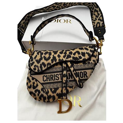 dior saddle leopard|dior saddle denim.